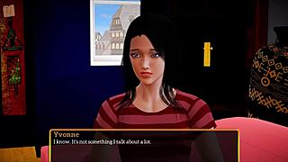 in my new family, the teen discovers erotic adventures in the hentai game