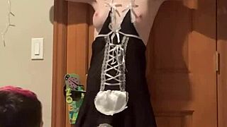 A petite teen 18+ experiences domination in a bdsm scene