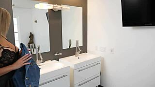 busty blonde mom Sophia takes BBC for multiple creampies at Mom4k