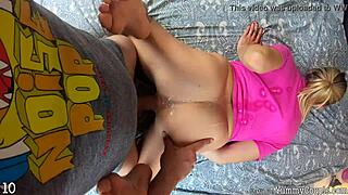 Check out this milf mommy taking huge cumshots in mouth and on tits. Compilation of double loads scenes.