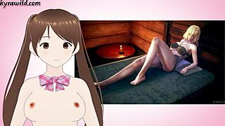 try not to cum challenge with 3d hentai vtuber teasing and jerk off instructions