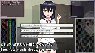 anime girl getting groped and toyed by machine in crossdressing game trial ver 😊