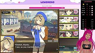 Lewdneko Vtuber Plays Evenicle Part 9 with Wild Moans!