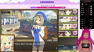 Lewdneko Vtuber Plays Evenicle Part 9 with Wild Moans!