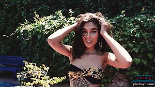 Shannon hades, the big hairy bush milf, flaunts her round ass for playboy.