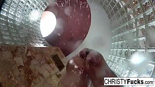 hot shower bts fun with christy dahlia and ivan