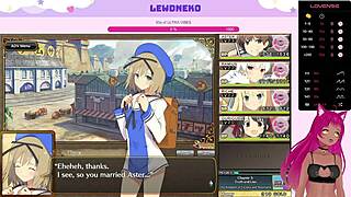 Lewdneko Vtuber Plays Evenicle Part 9 with Wild Moans!