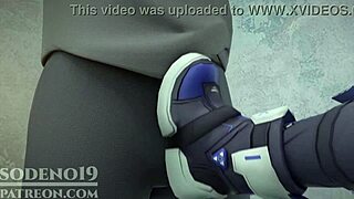 Honaki Star Rail Silver Wolf Caught Masturbating, Gives Footjob And Blowjob