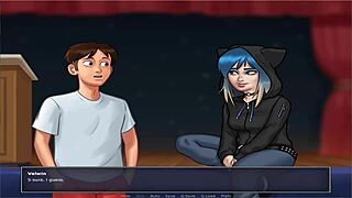 Check out this busty scene in Summer Time Saga UNC part 7