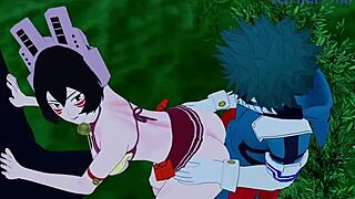 shino sosaki and mei hatsume intense sex with izuku midoriya