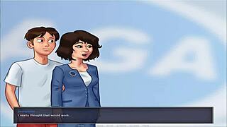 Check out this busty scene in Summer Time Saga UNC part 7