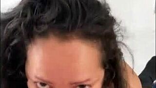 Anna Maria sucks an 8 inch cock