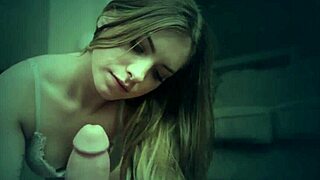 Sucking Teen Gets Monster Cock Cumshot!