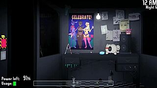 five nights at fuzzboobs hentai game pornplay ep 8 th phone guy broke his cock during rough sex