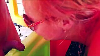 vicky wilfing in croatia 2, sucking cum as a blonde croatian milf