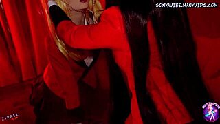 mary pleases horny yumeko in 4k kakegurui cosplay