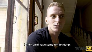  tutor4k tutor with bun gets slammed hard by eager student. never saw it coming with those stockings!