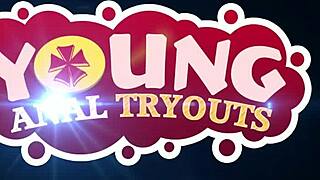 Can This Curvy Ginger Babe Handle Young Anal Tryouts?