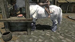 Watch the Skyrim Unicorn Make Love with Two Lesbians!