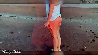 i'm flashing my tits at the sunset, oops