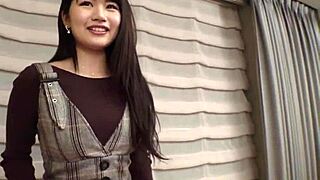 japanese babe gets oiled up for hardcore cumshot sex session