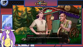 Legendary Orgy Dream: Brunette Anime Girl Sucks Big Cock in Group Action