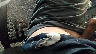 solo boy masturbates intensely alone