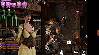 Corruption town update features Agnes with big tits and ass in hentai game