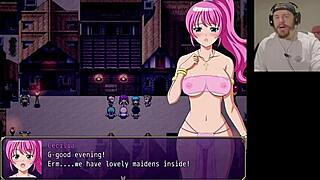 This nun exposes herself for money, promising the rosary in uncensored hentai game action.