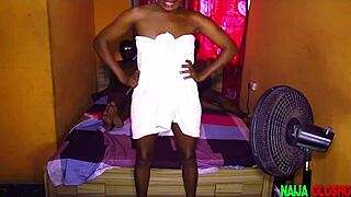 Ladygold Africa Engages in Hardcore Threesome with Oloshoboyfriend, Licking and Fucking Pussy