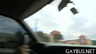 intense blowjob where a horny homosexual dude sucks a big cock passionately in this gay encounter with a hunk