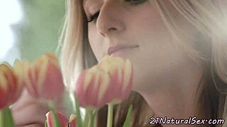 The classy Eurobabe with small tits rides his cock hard after missionary in her lingerie