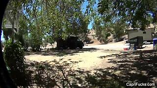 i watched capri cavanni get hardcore fucked, her big tits bouncing as she takes a cumshot on her ass