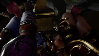 Elf and Werewolf Clash in Wild 3D Furry Orgy Scene