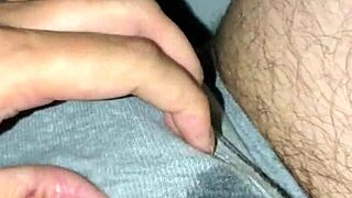 guy waking up early in the morning and dealing with an accident in his underwear