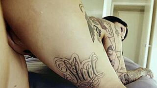 Jessie Lee shows off her goth milf body outdoors