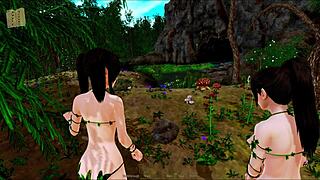 in harem hotel 405, curvy girls with big tits await in 3d anime.