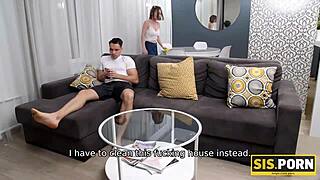 guy promises stepsister chores after fucking her tired body, but is it reality or fantasy?