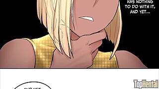 i'm doing sexercize chapter 8, yoga and workout in anime hentai with ebony black