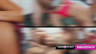 Cute British Blonde Georgia Brown Plays with Vibrator