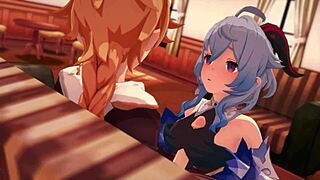 Bell And Ganyu In Genshin Impact Hentai Scene