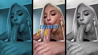 Gorgeous Brunette Babe Scarlit Scandal Rides Monster Cock with Wet Pink Pussy in Cowgirl Position