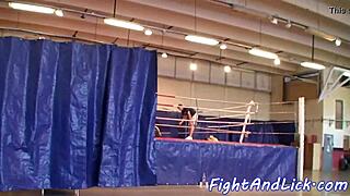 i enjoy lesbian eurobabes wrestling in boxing ring