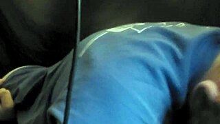 brother guilts step sister into giving him a handjob, feeling the tension