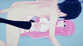 Hitori gets intense creampie sex in bocchi the rock hentai!