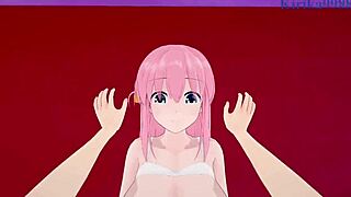 Hitori gets intense creampie sex in bocchi the rock hentai!