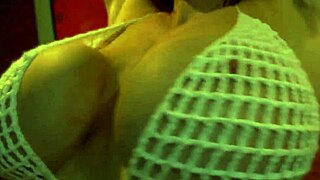 Look at This Bodybuilder's Muscular Body and Big Tits in Tiny Bikini!