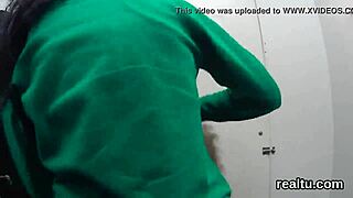 Charming Czech kitten intensely seduced and penetrated in mall POV