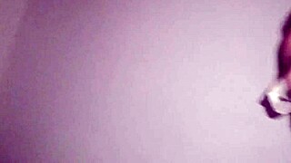 Horny Brazilian teen plays with pussy on big cock