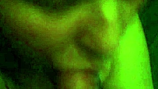 Wife Sucks Husband's Big Cock While He Watches WWE